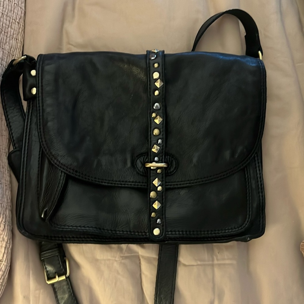NWOT Marta Ponti Leather Flap Crossbody